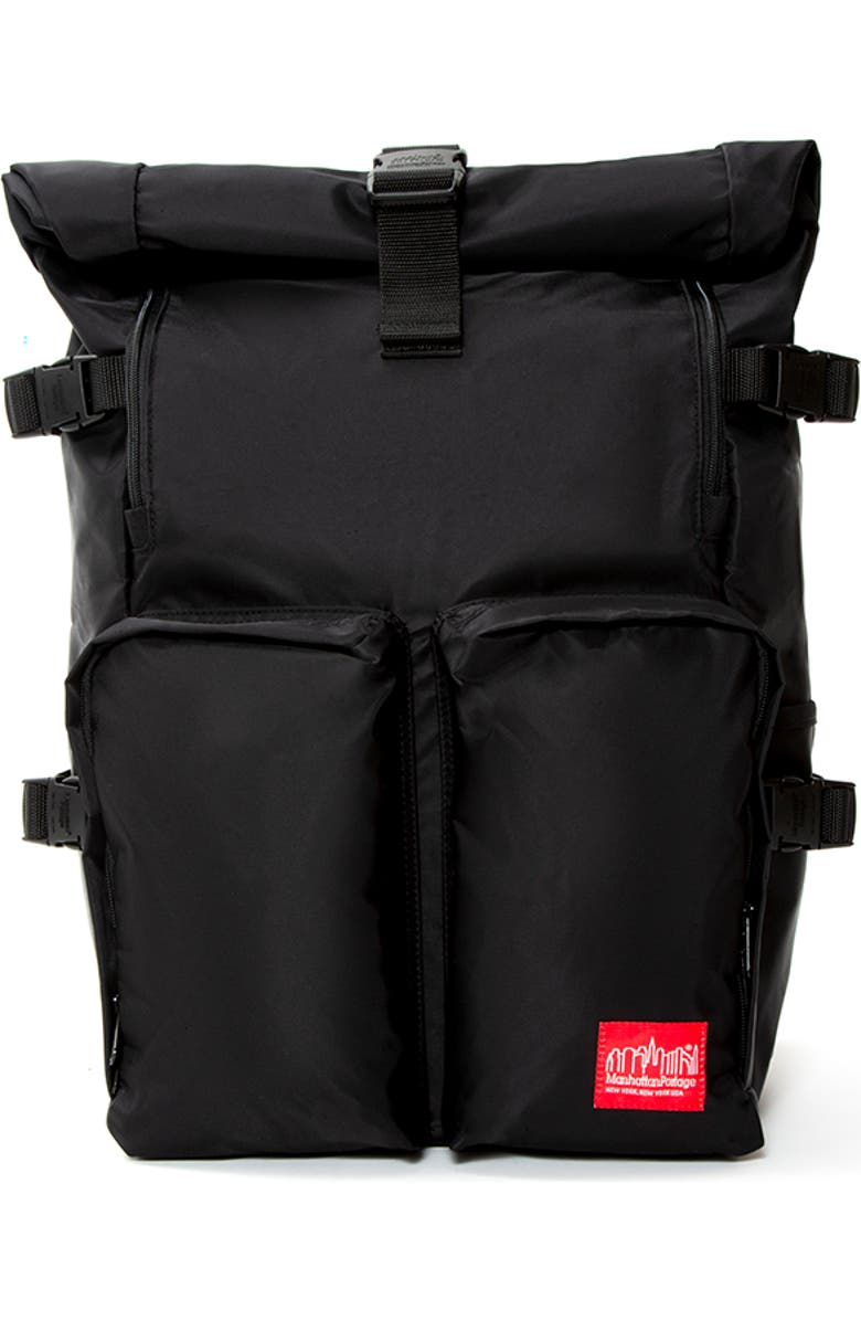 Manhattan Portage Flight Nylon Focus Backpack, Main, color, Black