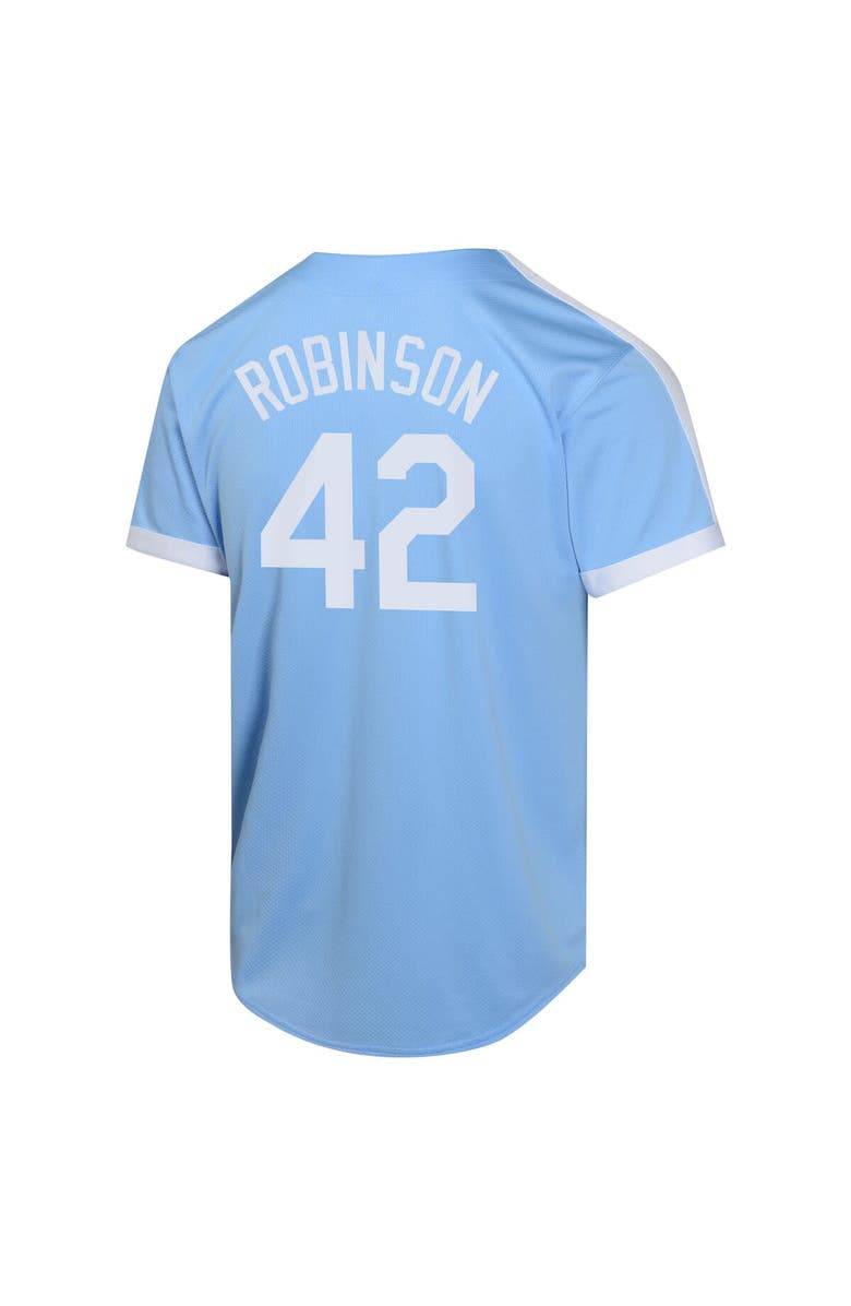 Nike Youth Nike Jackie Robinson Light Blue Brooklyn Dodgers Cooperstown Collection Limited Player Jersey, Alternate, color, 