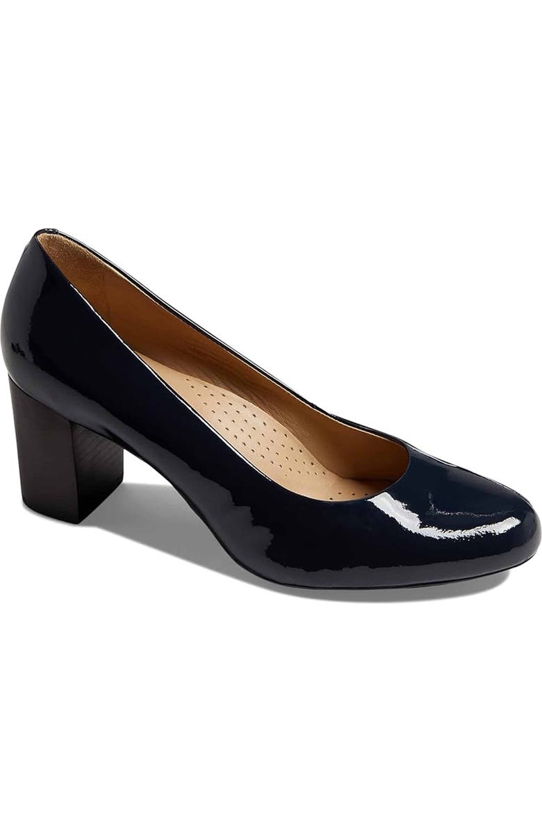 Marc Joseph New York Midtown Pump, Main, color, Navy Patent