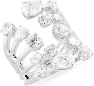 Nadri Hollywood Multi Row Cubic Zirconia Ring