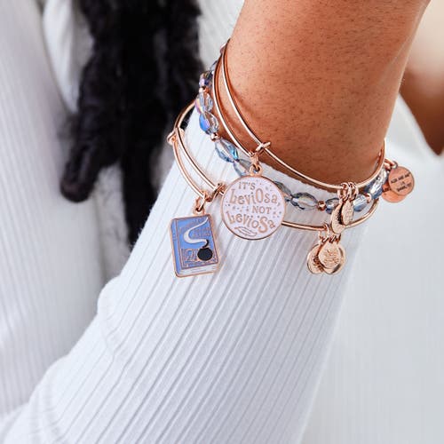 Alex And Ani Harry Potter Hermione Bangle Bracelets Set Of 3 In Rose Gold
