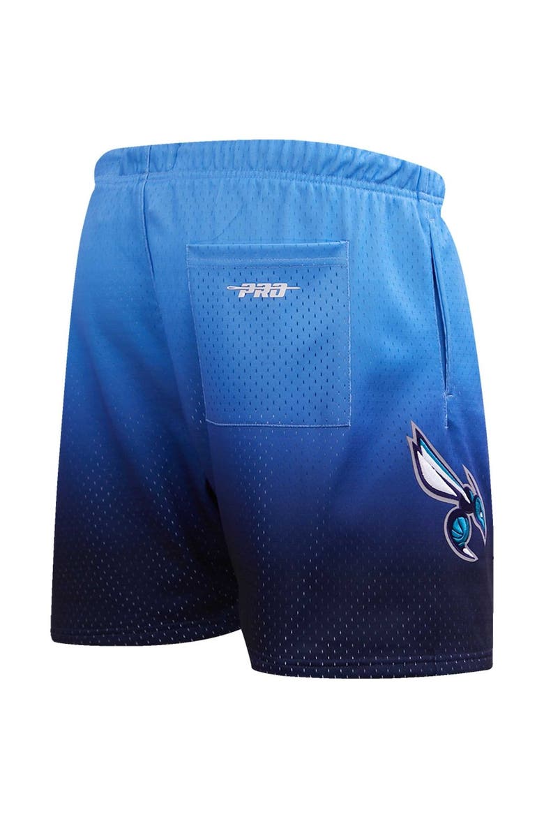 Men's Post LaMelo Ball Navy/Blue Charlotte Hornets Ombre Name & Number Shorts, Alternate, color, Navy