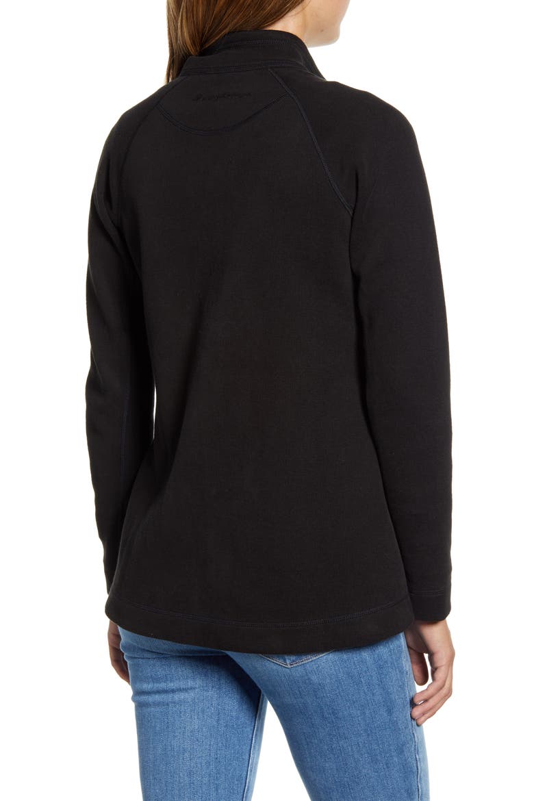 New Aruba Zip-Up Stretch Cotton Jacket, Alternate, color, BLACK