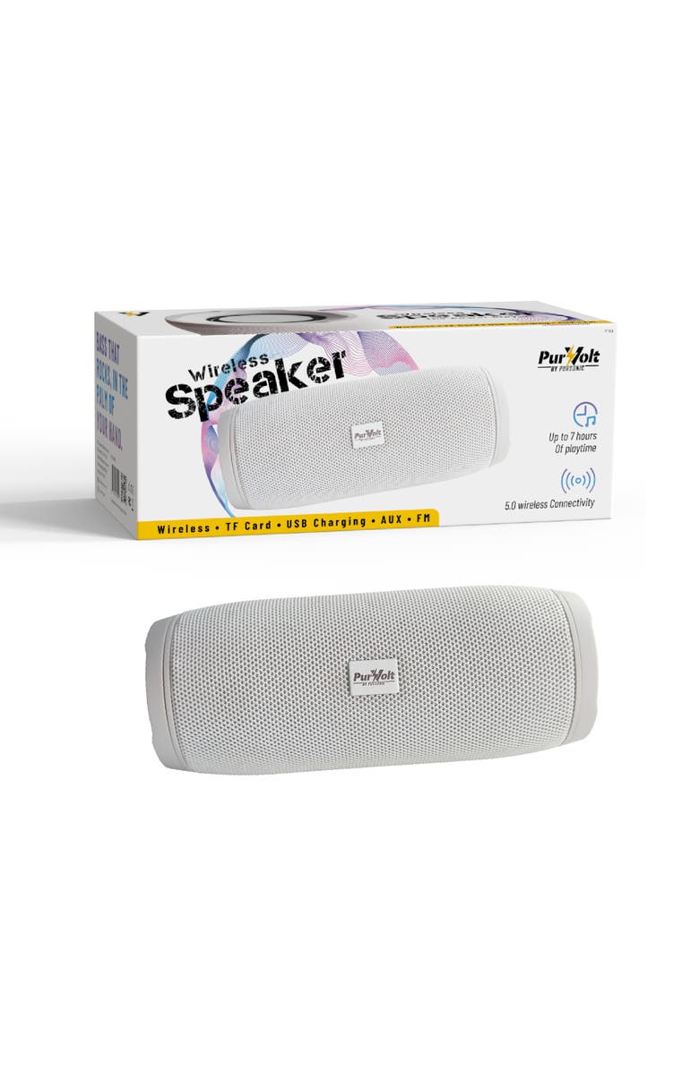 PURSONIC Wireless Speaker - The Power Player, Main, color, White