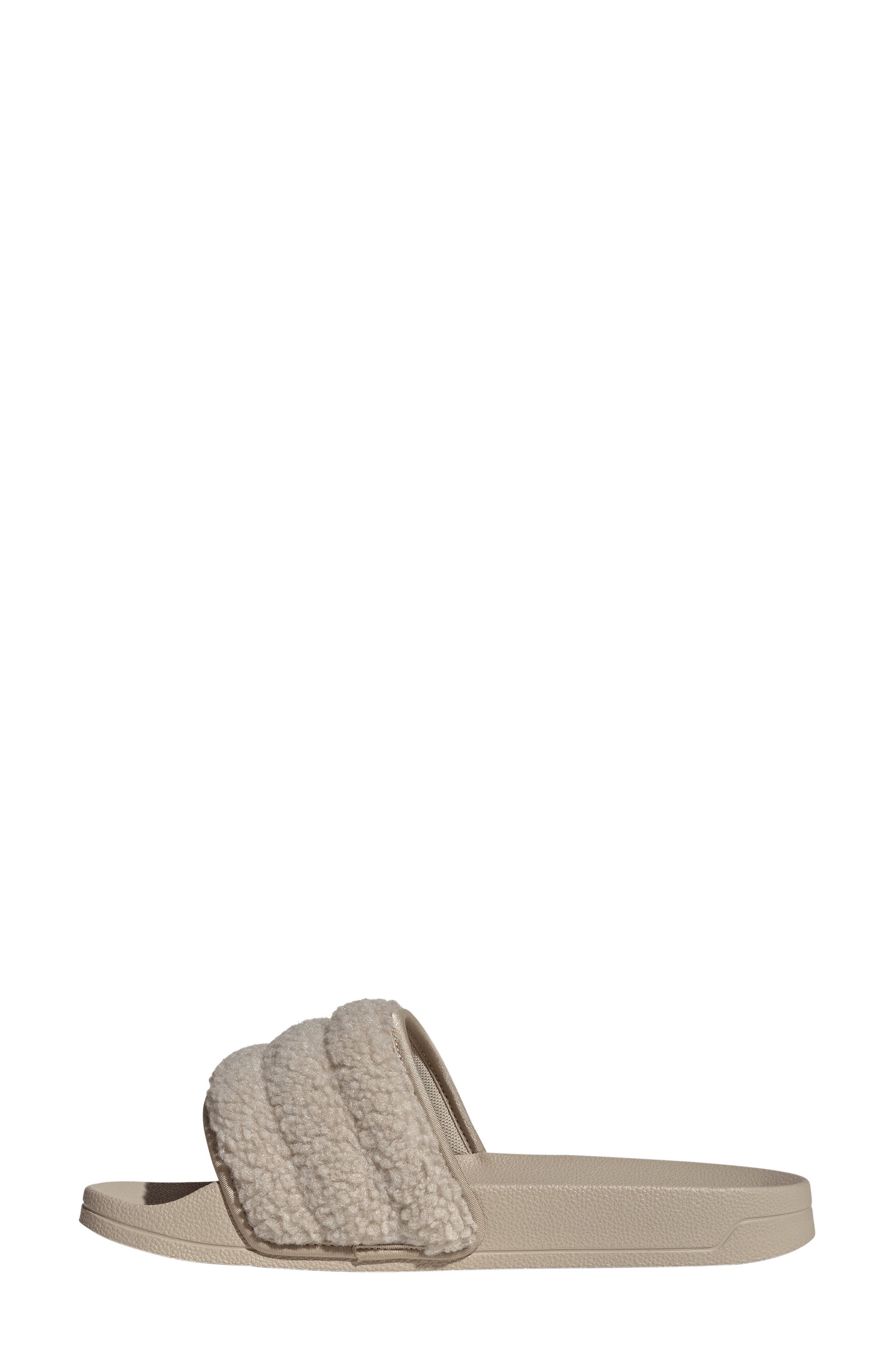 Adilette No Shower Slide Sandal, Alternate, color, WONDER BEIGE/ WONDER BEIGE