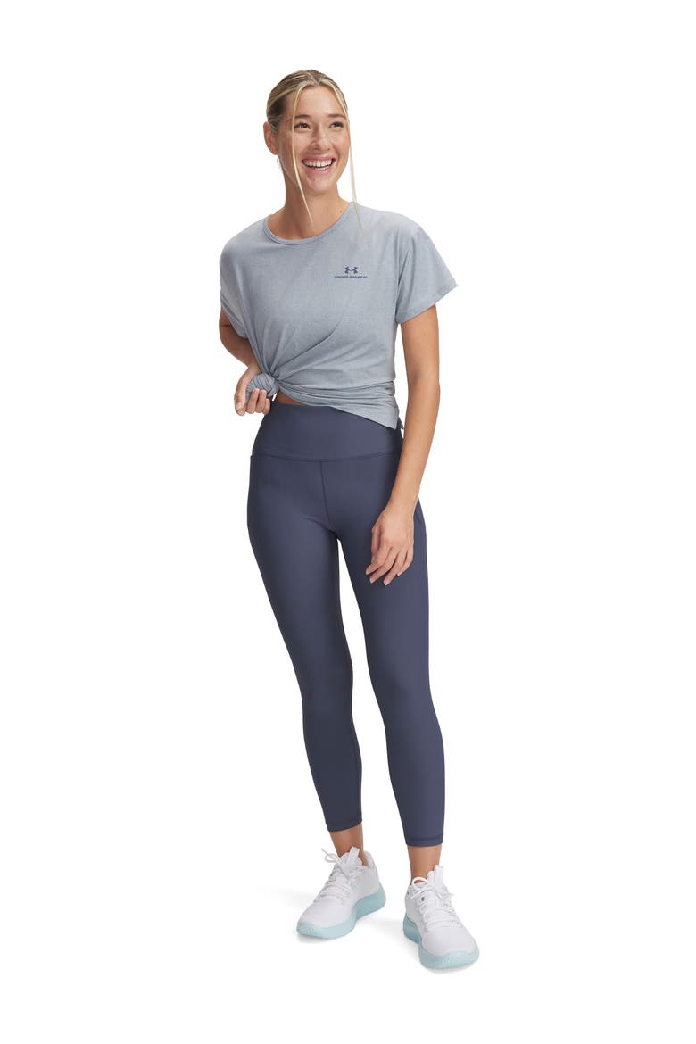 Meridian Rib Performance Ankle Leggings, Alternate, color, GREY
