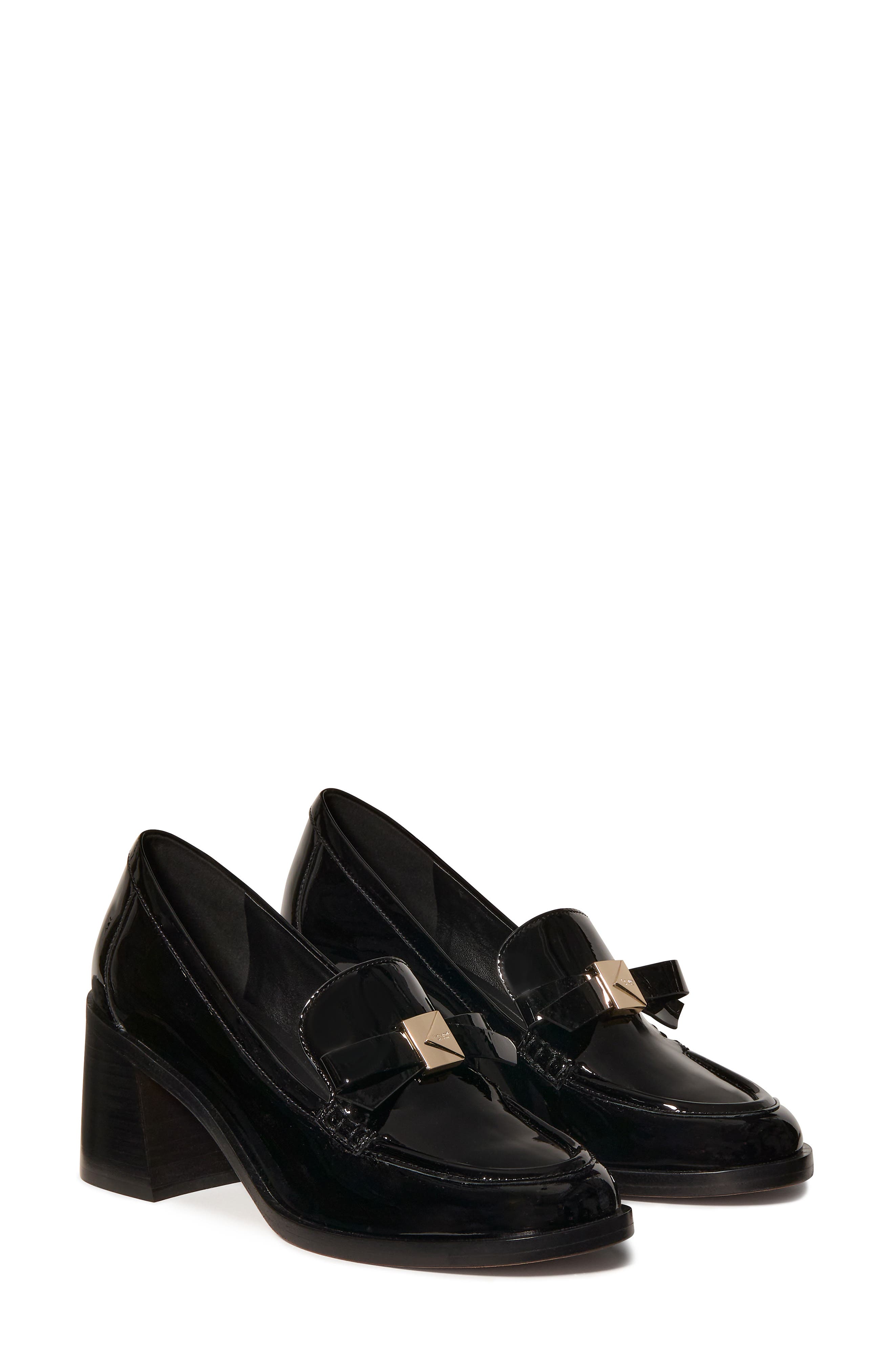 Kate Spade New York deco bow loafer pump, Main, color, Black