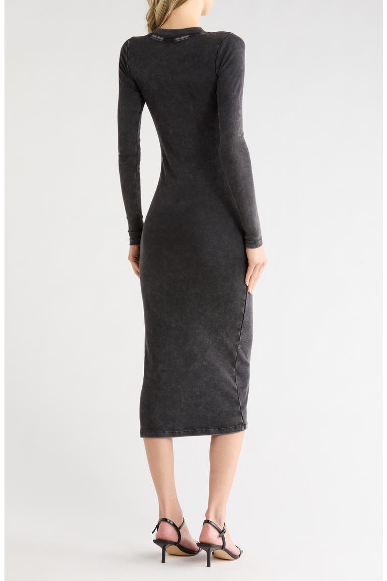 Dax Long Sleeve Midi Dress, Alternate, color, BLACK GOLD MINERAL