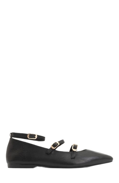Forever & Always Shoes Serena Leather Mary Jane Flats in Black Leather at Nordstrom, Size 9.5