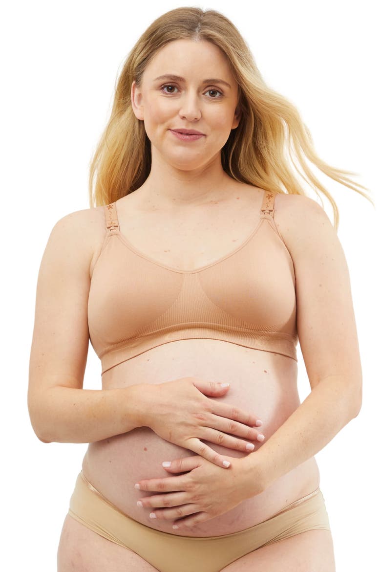 Rock Candy Seamless Padded Luxury Nursing Bra, Main, color, Mocha