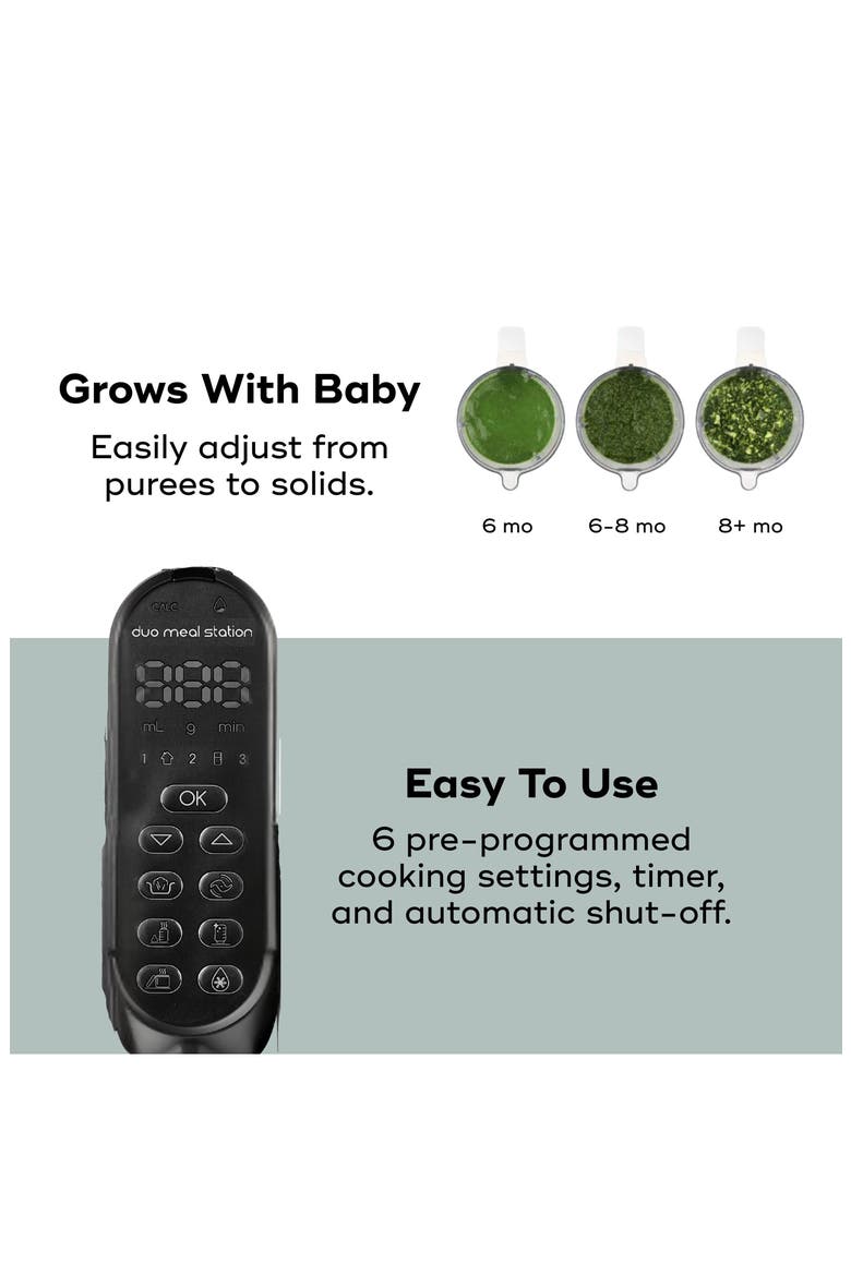 Duo Meal Station XL Baby Food Maker, Alternate, color, BLACK