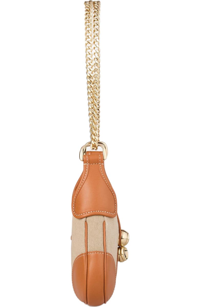 SANDRO Janet canvas and leather bag, Alternate, color,