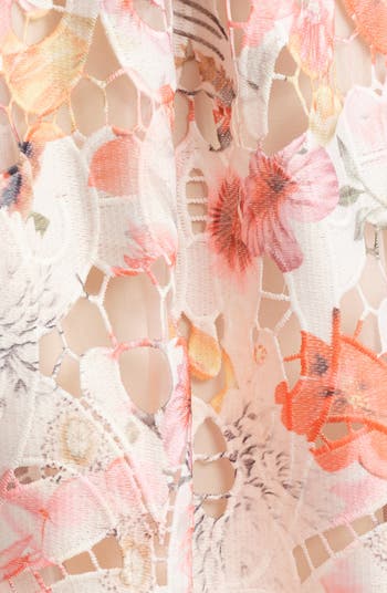 Chelsea28 Print Lace Sleeveless Midi Dress | Nordstrom