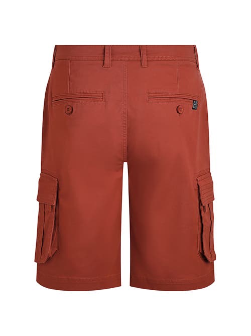 Weird Fish Rigney Cargo Shorts In Red