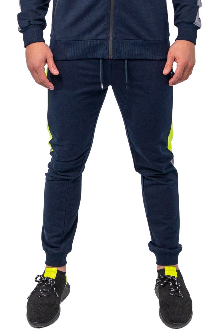 Level Blue Stretch Cotton Joggers, Main, color, BLUE