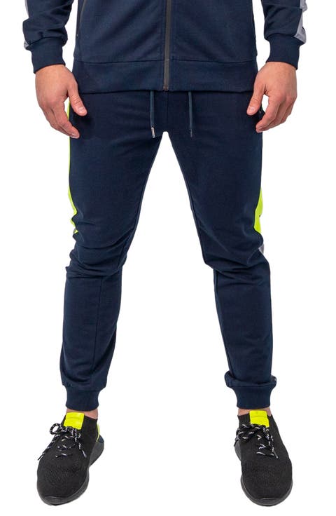 Level Blue Stretch Cotton Joggers