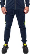 Maceoo Level Blue Stretch Cotton Joggers