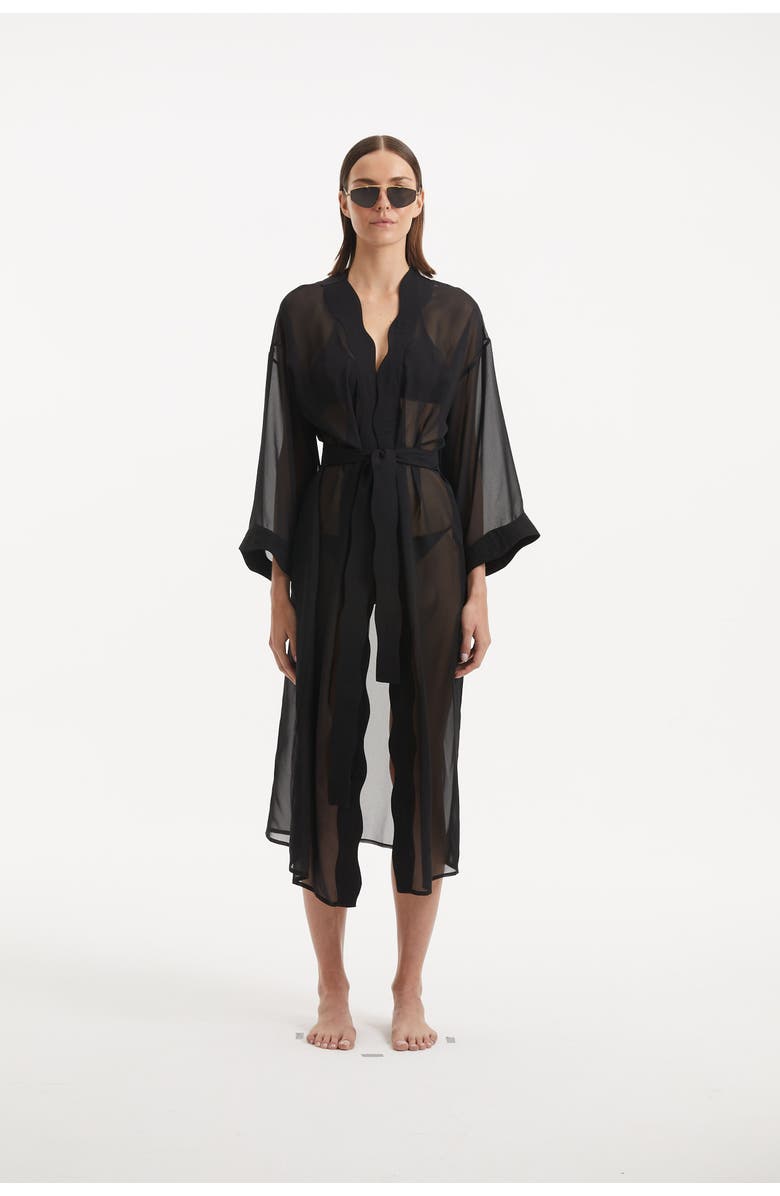 Moeva Blaze Cover Up Resortwear, Main, color, Black