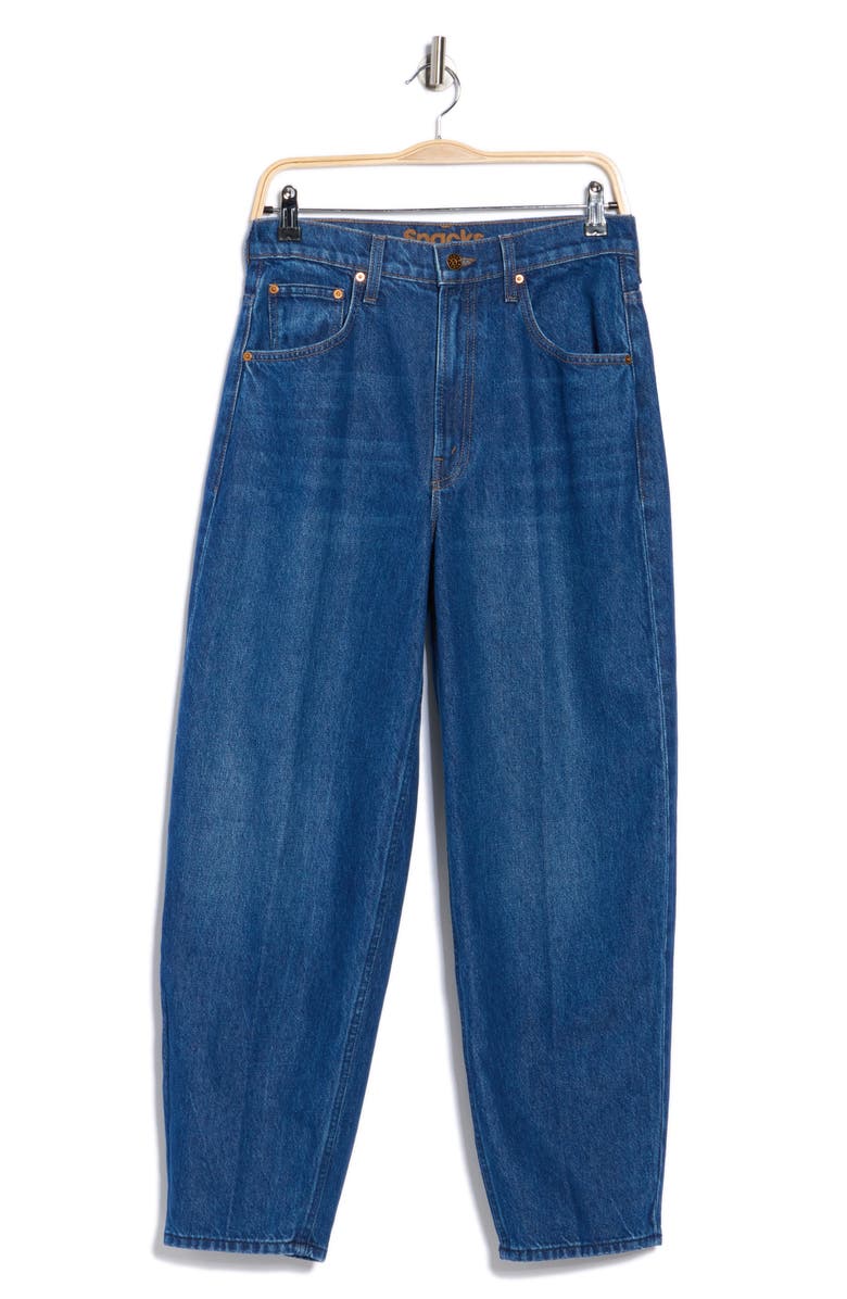 MOTHER Snacks! The Peeler Ankle Barrel Leg Jeans, Alternate, color, Secret Sauce