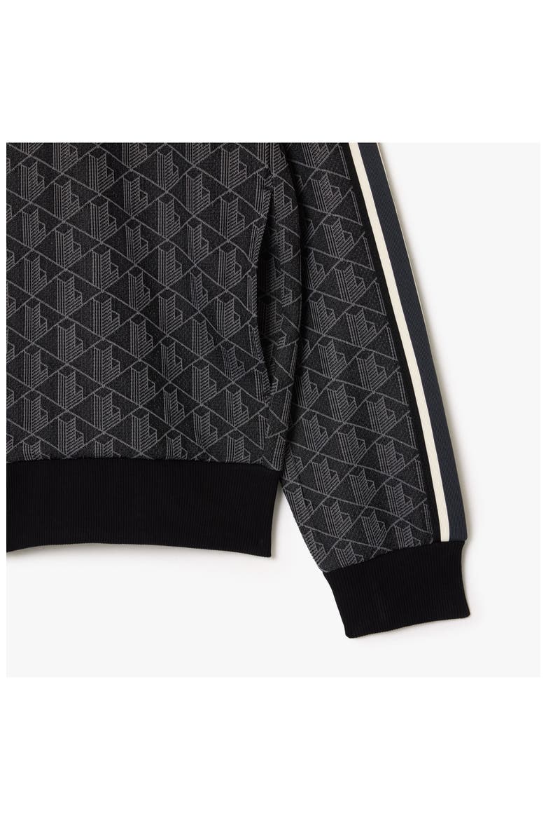 Logo Monogram Stripe Track Jacket, Alternate, color, BLACK GRAPHITE