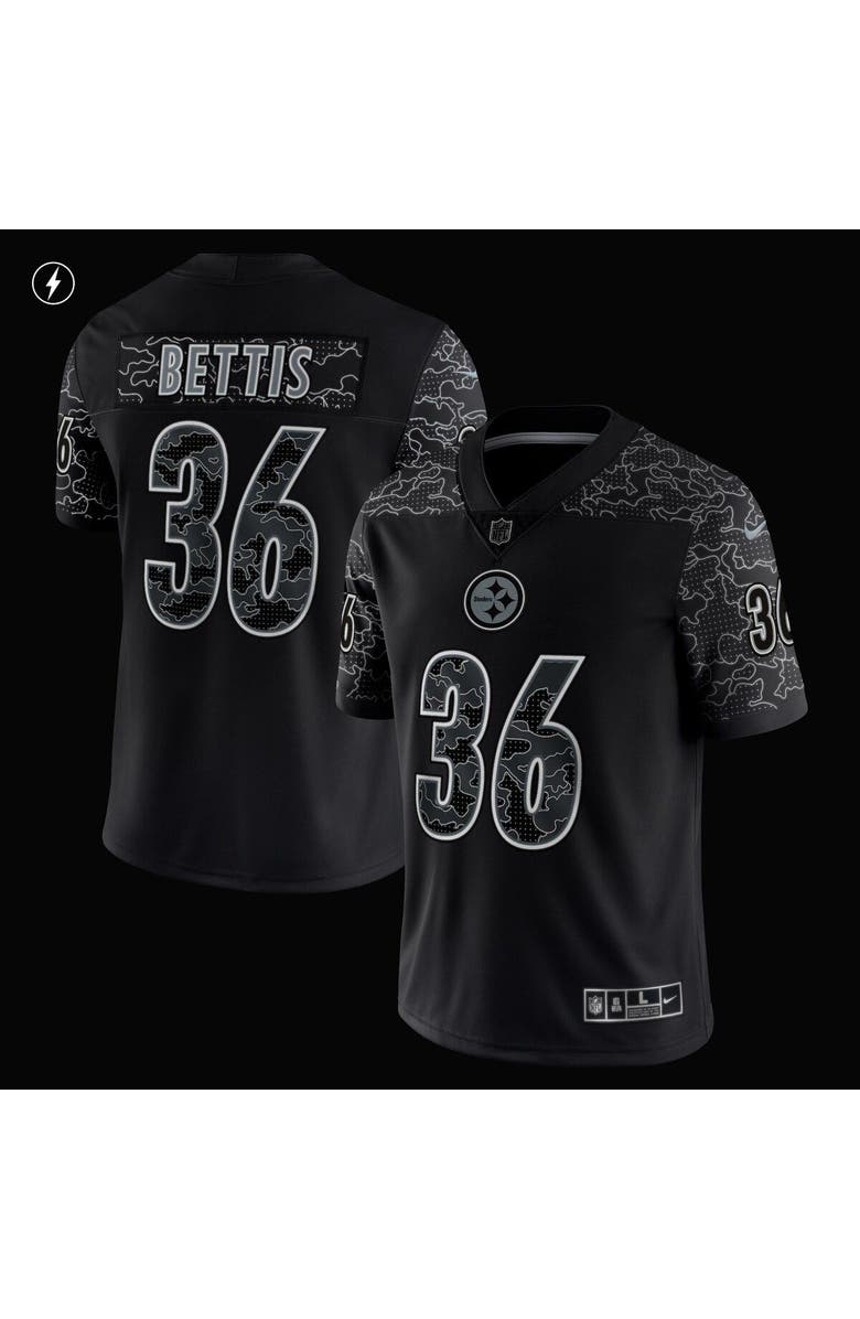 Nike Men's Nike Jerome Bettis Black Pittsburgh Steelers Retired Player RFLCTV Limited Jersey, Alternate, color,