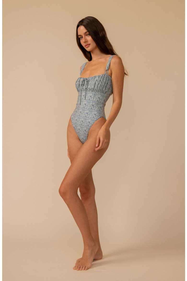 Victoria One-Piece Swimsuit, Alternate, color, BLUE PETITE FLEUR