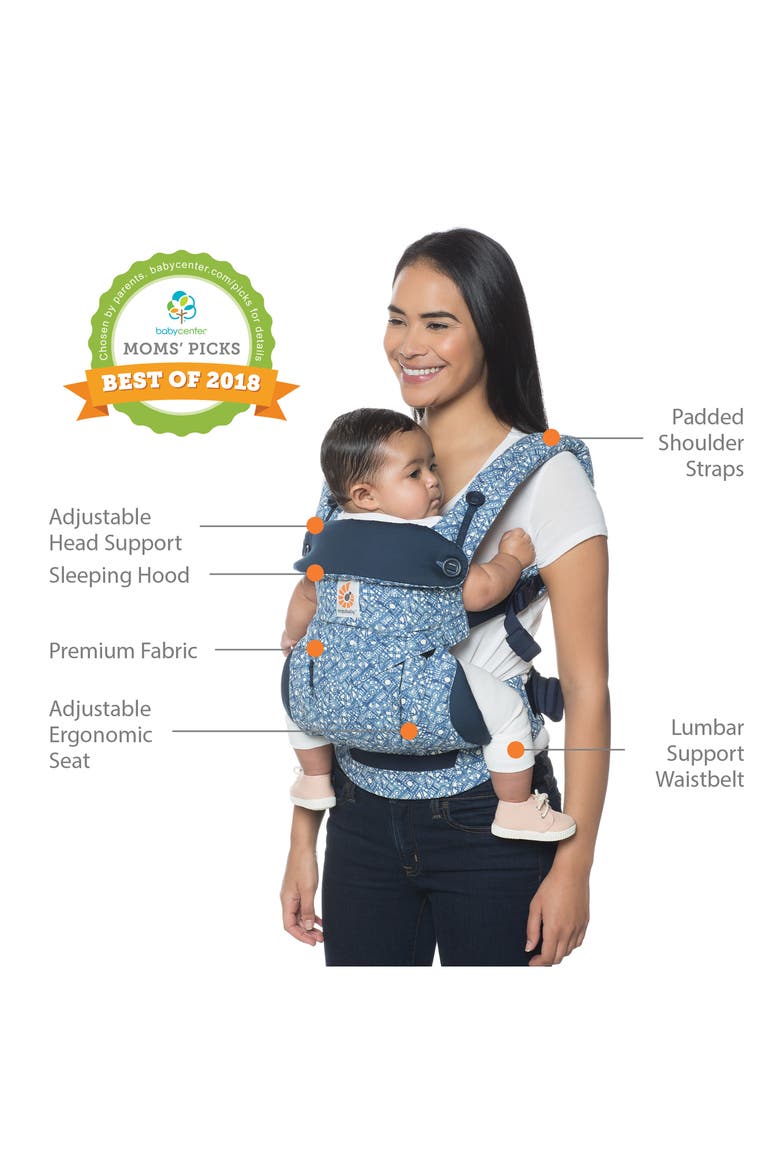'360' Baby Carrier, Alternate, color, BATIK INDIGO