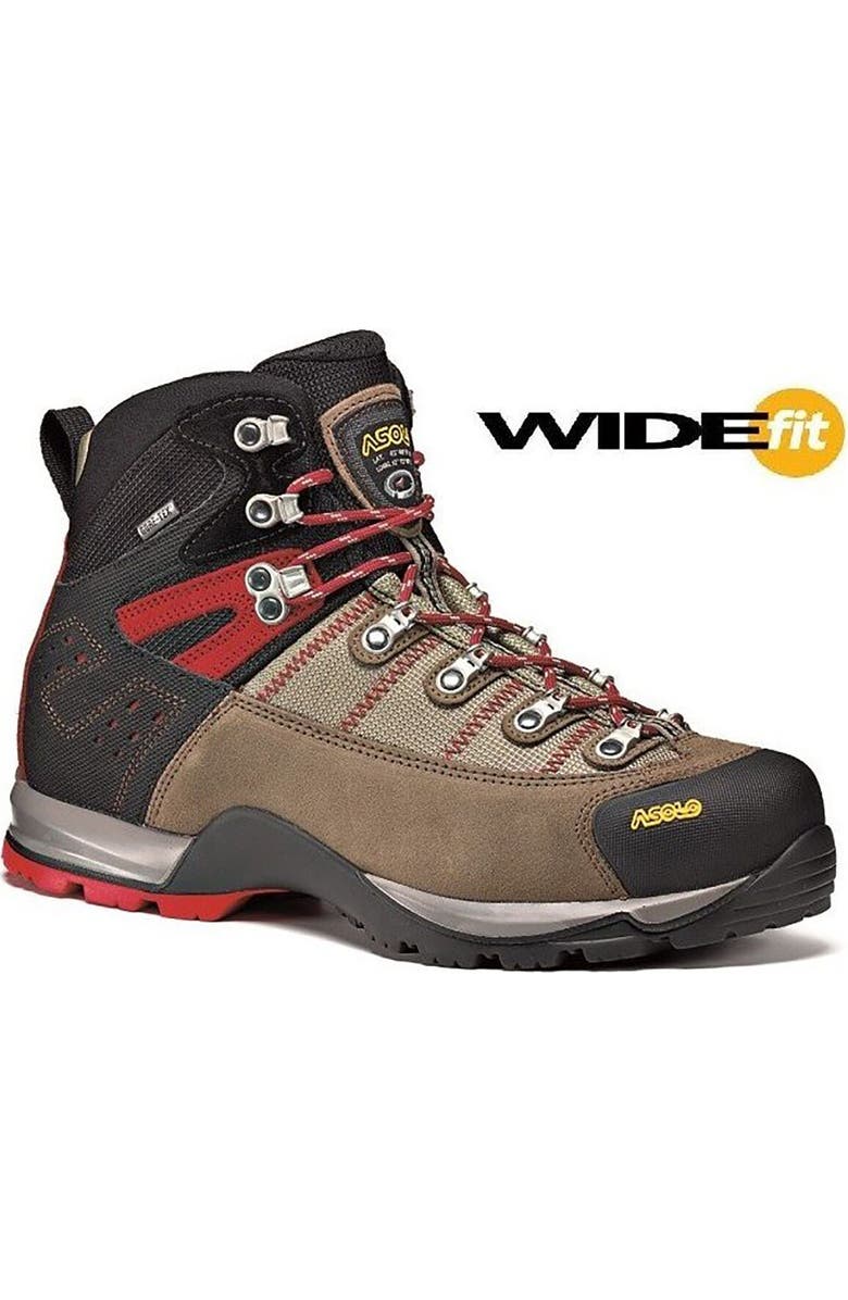 Asolo Fugitive Gtx Wide Hiking Boot - Men's, Alternate, color, Wool/Black