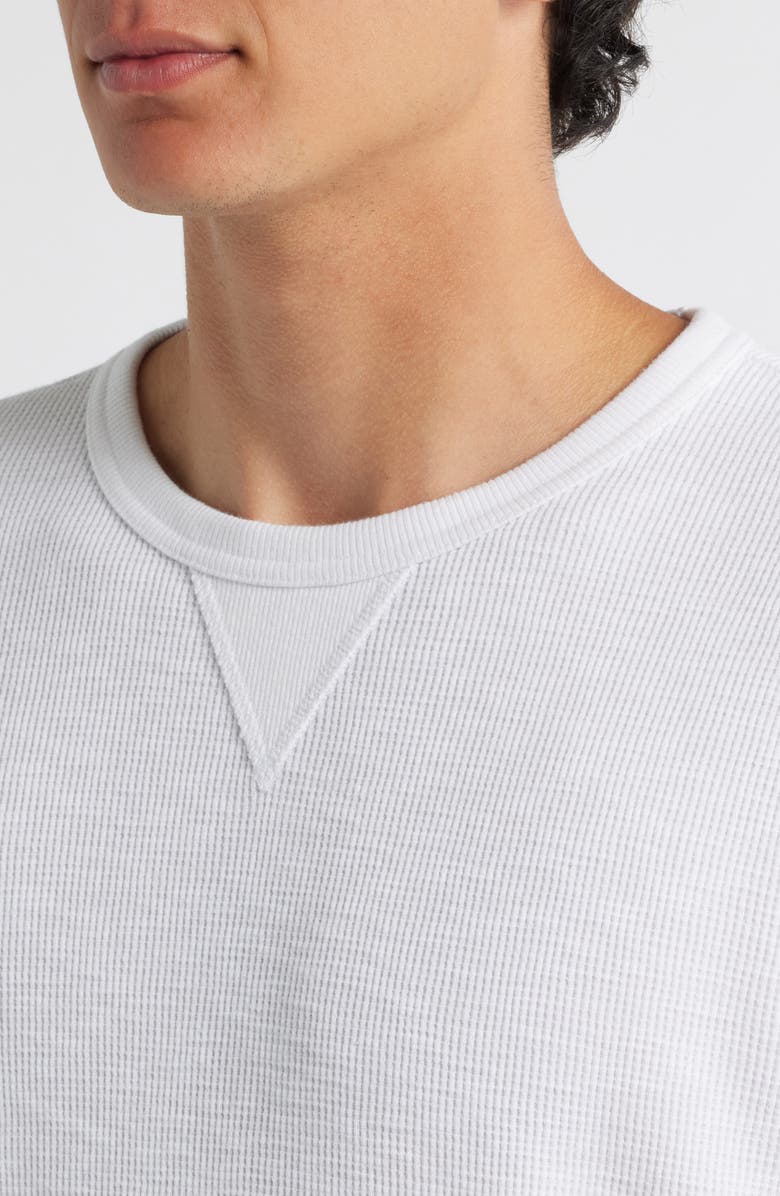 Treasure & Bond Thermal Waffle Slub Knit Long Sleeve T-Shirt, Alternate, color, White