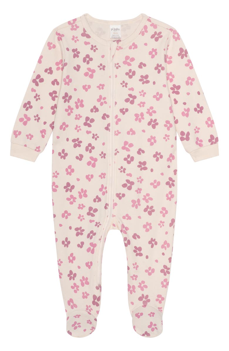 PL Baby by Petit Lem 2-Pack Assorted Footies, Alternate, color, Animal