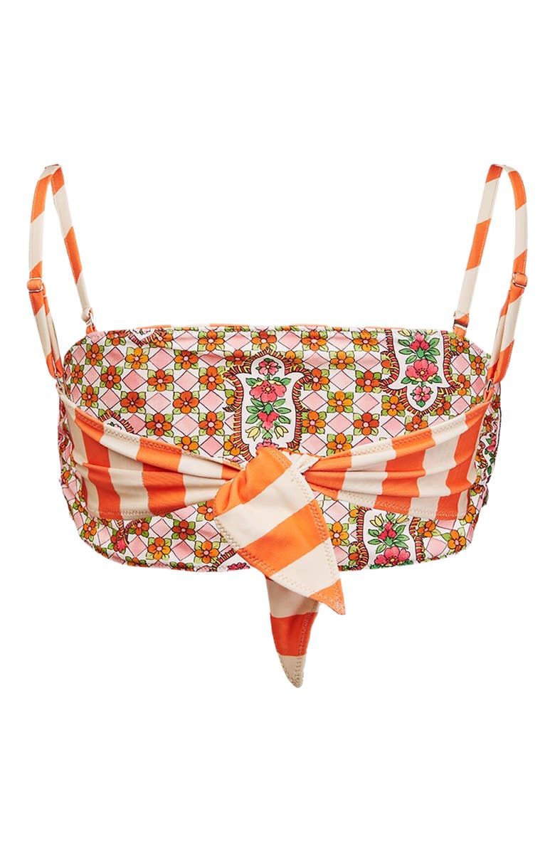 La DoubleJ 3-Way Bandeau Top Riviera Orange, Alternate, color, 