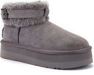 Australia Luxe Collective Eden Genuine Shearling Platform Bootie