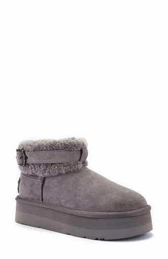 Australia Luxe Collective Eden Genuine Shearling Platform Bootie