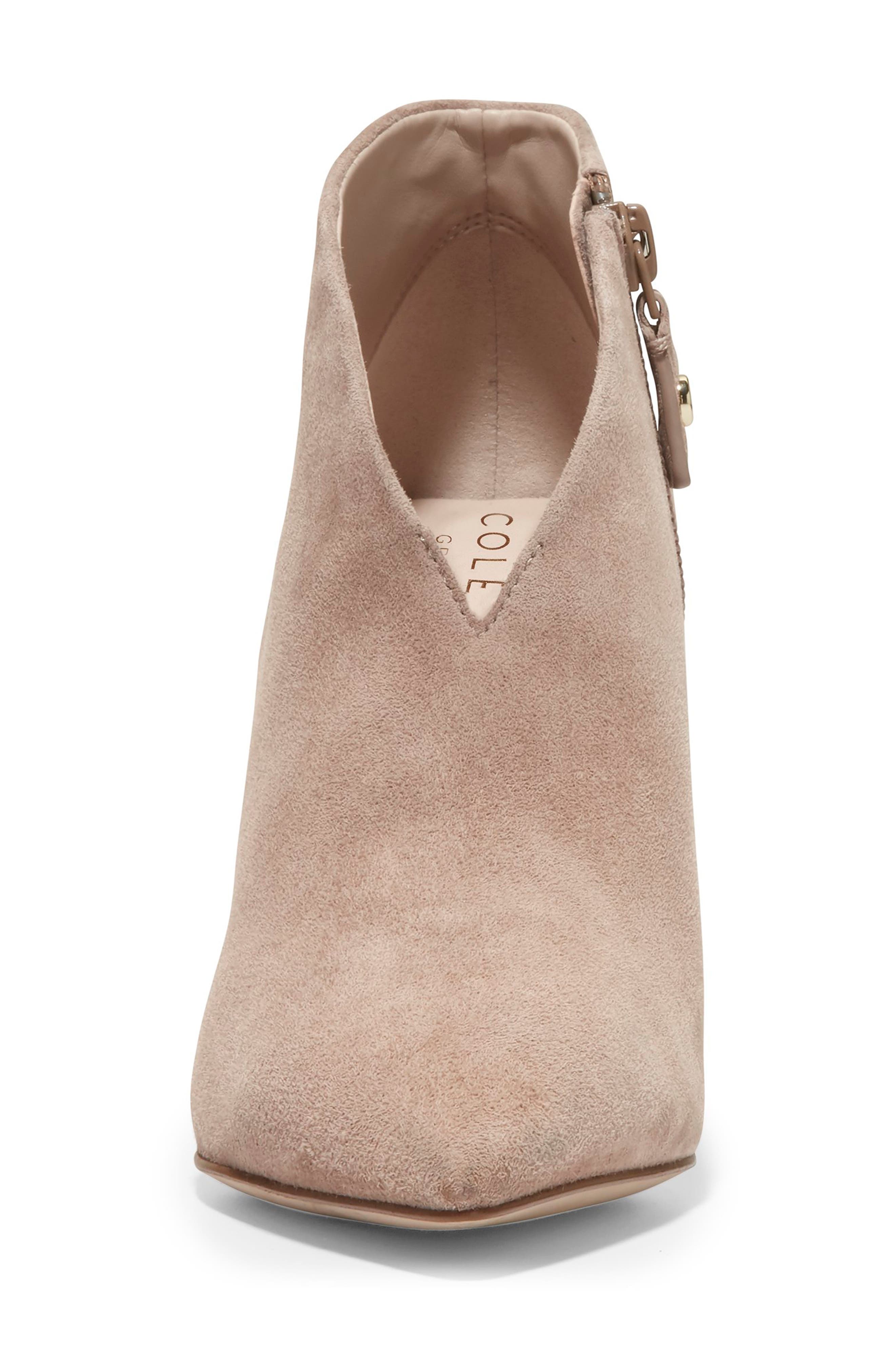 Viana Pointed Toe Bootie, Alternate, color, AMPHORA SUEDE