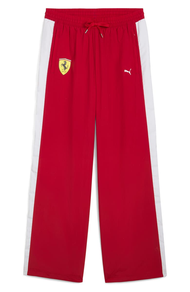 PUMA x Scuderia Ferrari T7 Track Pants, Alternate, color, Dark Cherry