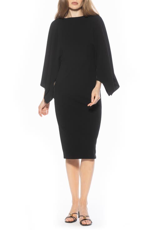 Billie Bateau Neck Midi Dress