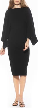 Alexia Admor Billie Bateau Neck Midi Dress