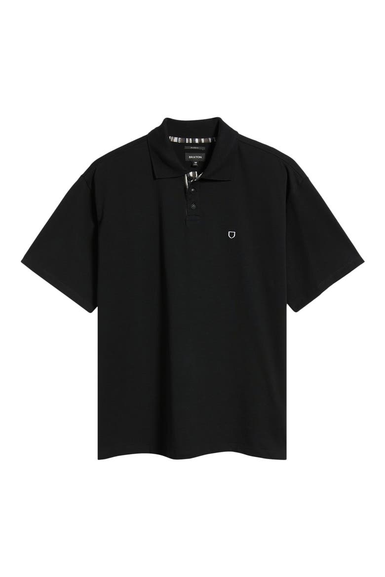 Anton Cotton Polo, Alternate, color, BLACK