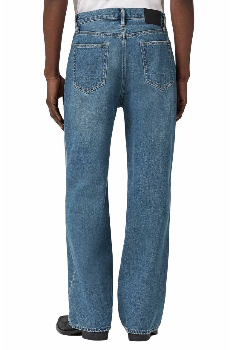 Lenny Loose Fit Ripped Straight Leg Jeans, Alternate, color, DESTROY MID INDIGO