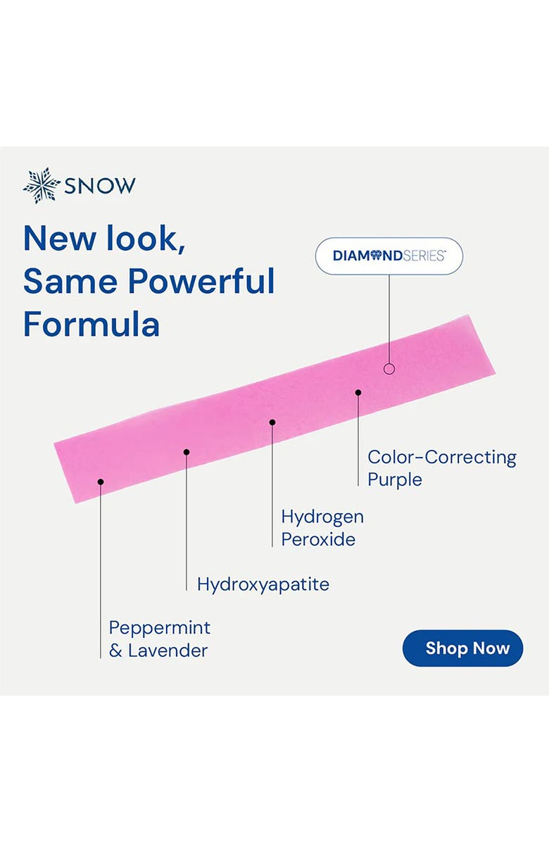 SNOW DiamondSeries<sup>™</sup> Brighten + Whiten Dissolving Whitening Purple Strips, Alternate, color, Purple