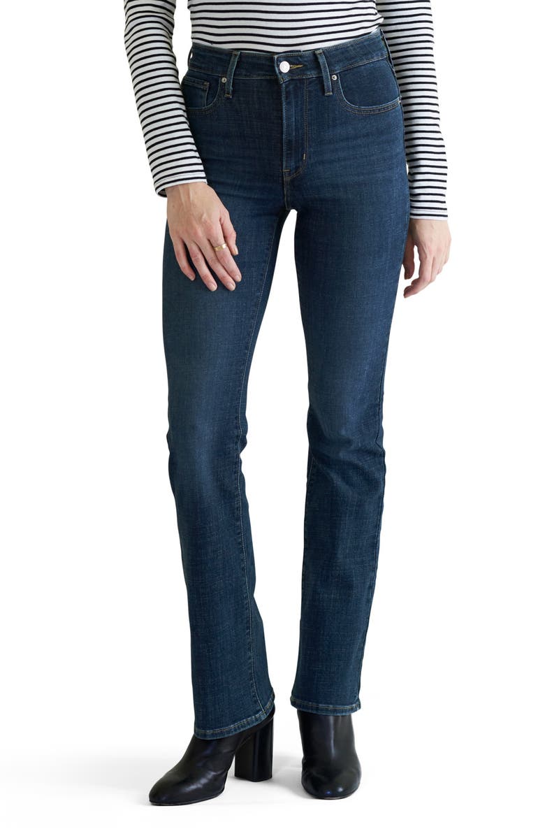 Levi's<sup>®</sup> 725<sup>™</sup> High Waist Bootcut Jeans, Main, color, Lapis Dark Horse