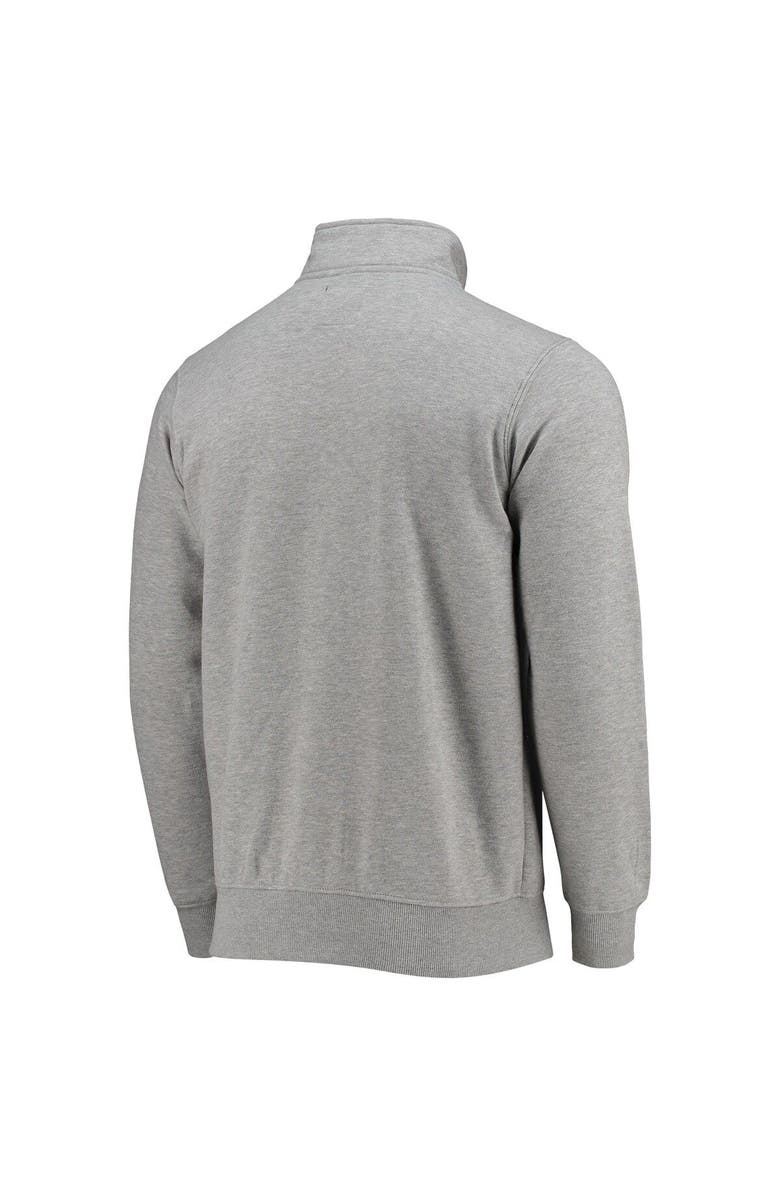 STARTER Men's Starter Gray New Orleans Saints Throwback Heisman Quarter-Zip Jacket, Alternate, color, 