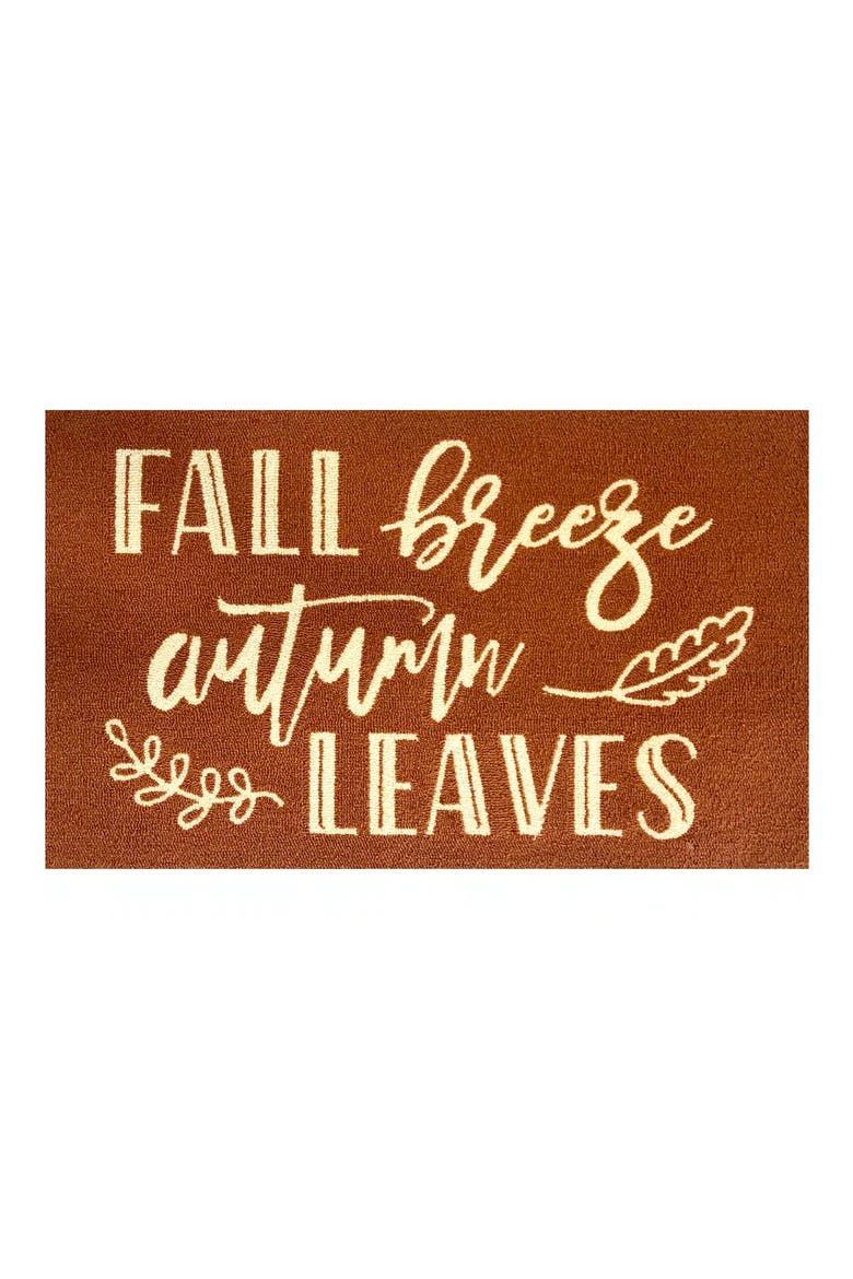 Brandy Fall Breeze Indoor/Outdoor Doormat, Main, color, BRANDY