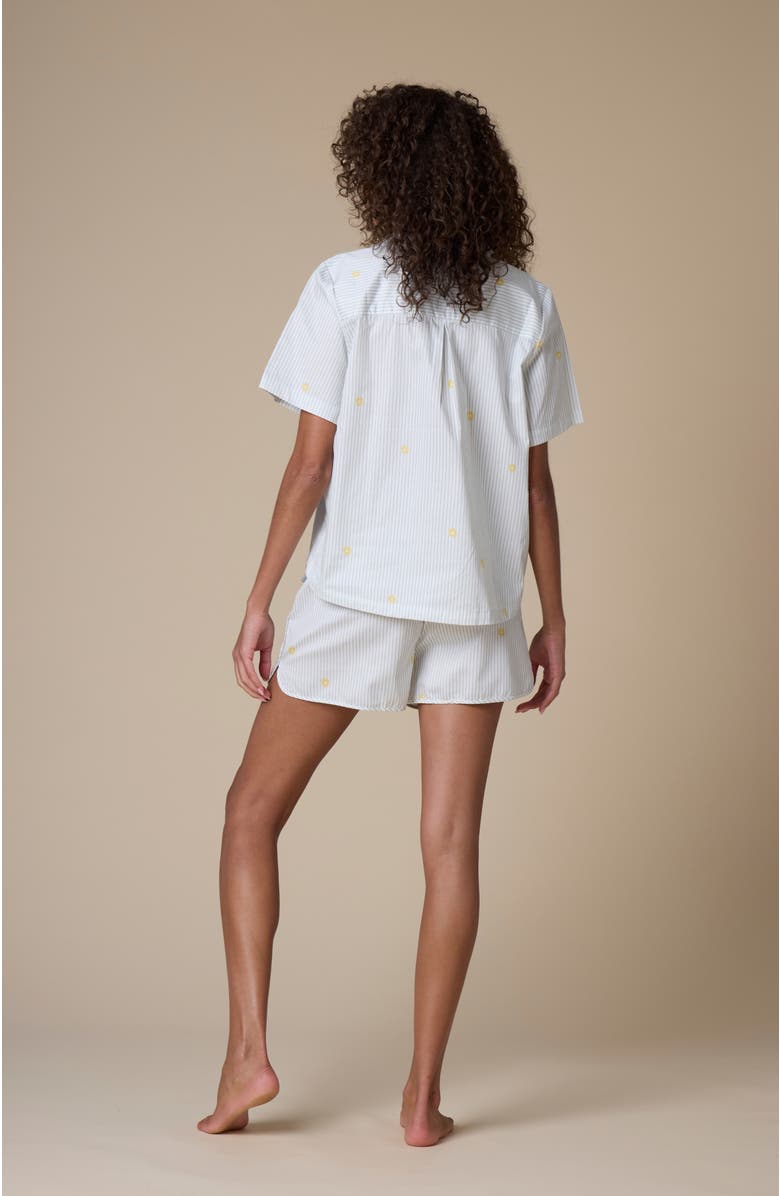 noon Cotton Short Sleeve Pajama Top, Alternate, color, 