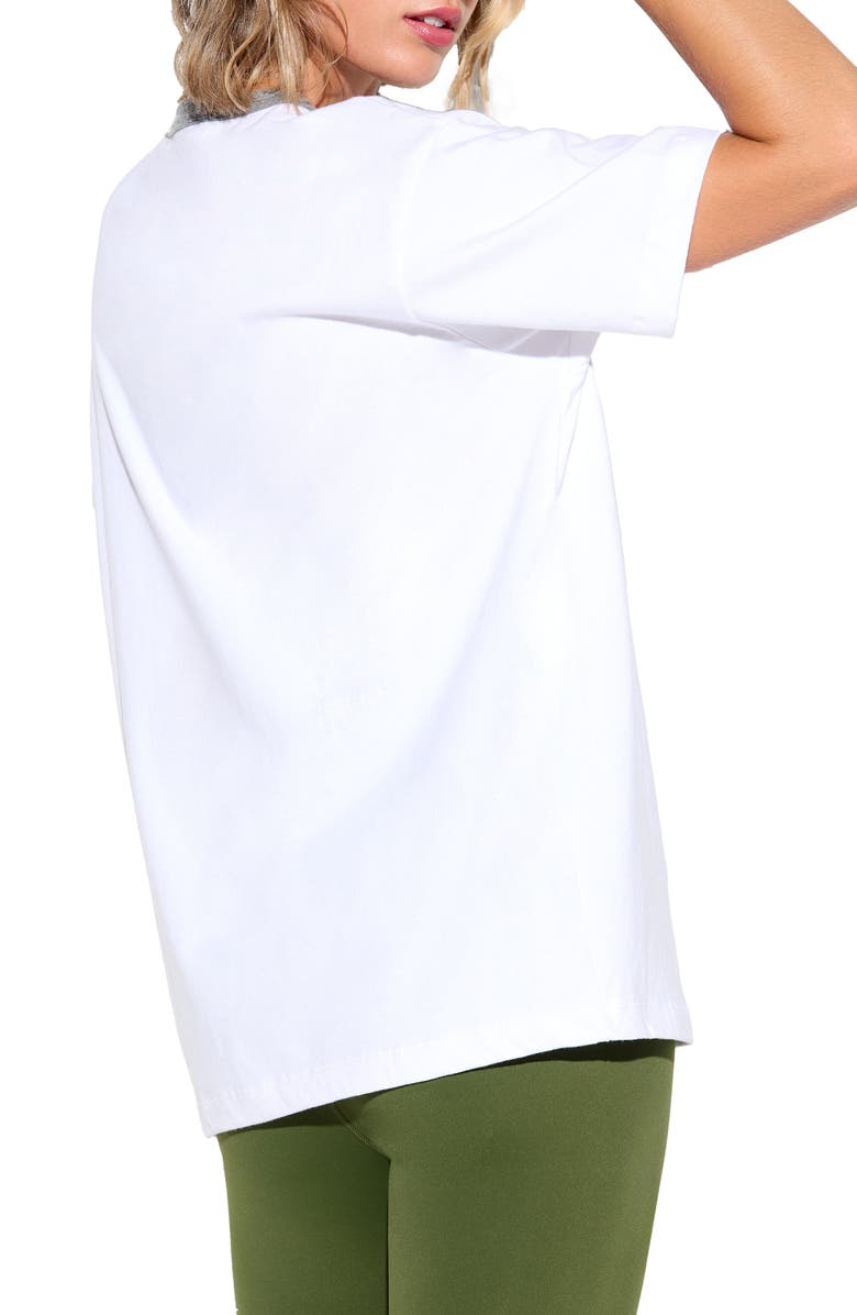 Spiritual Gangster Above Me Boyfriend Ringer Graphic T-Shirt, Alternate, color, 