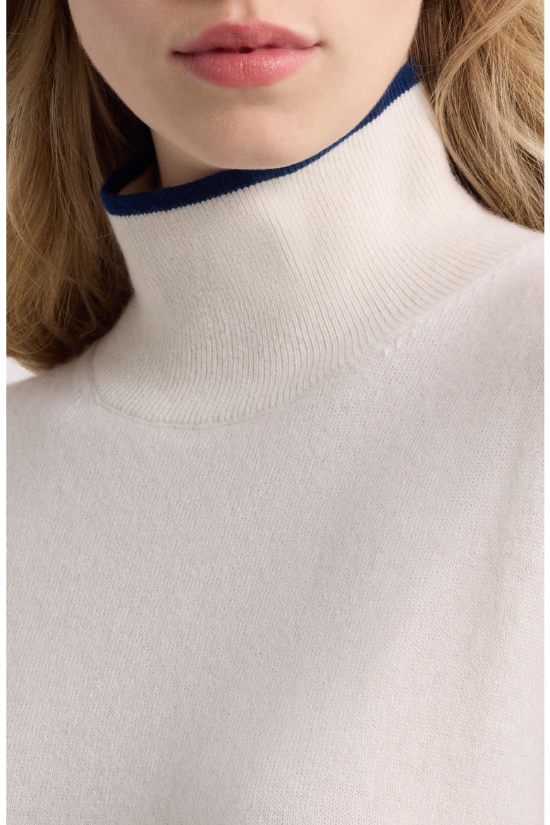 Nyla Cashmere Turtleneck Sweater, Alternate, color, IVORY