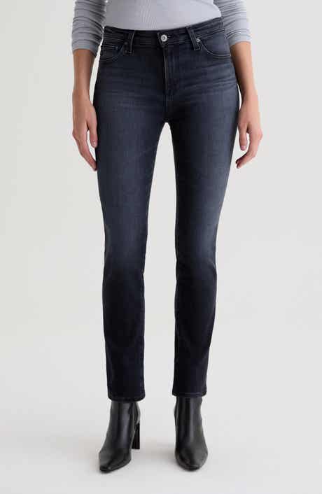 AG Mari Mid Rise Slim Straight Leg Jeans