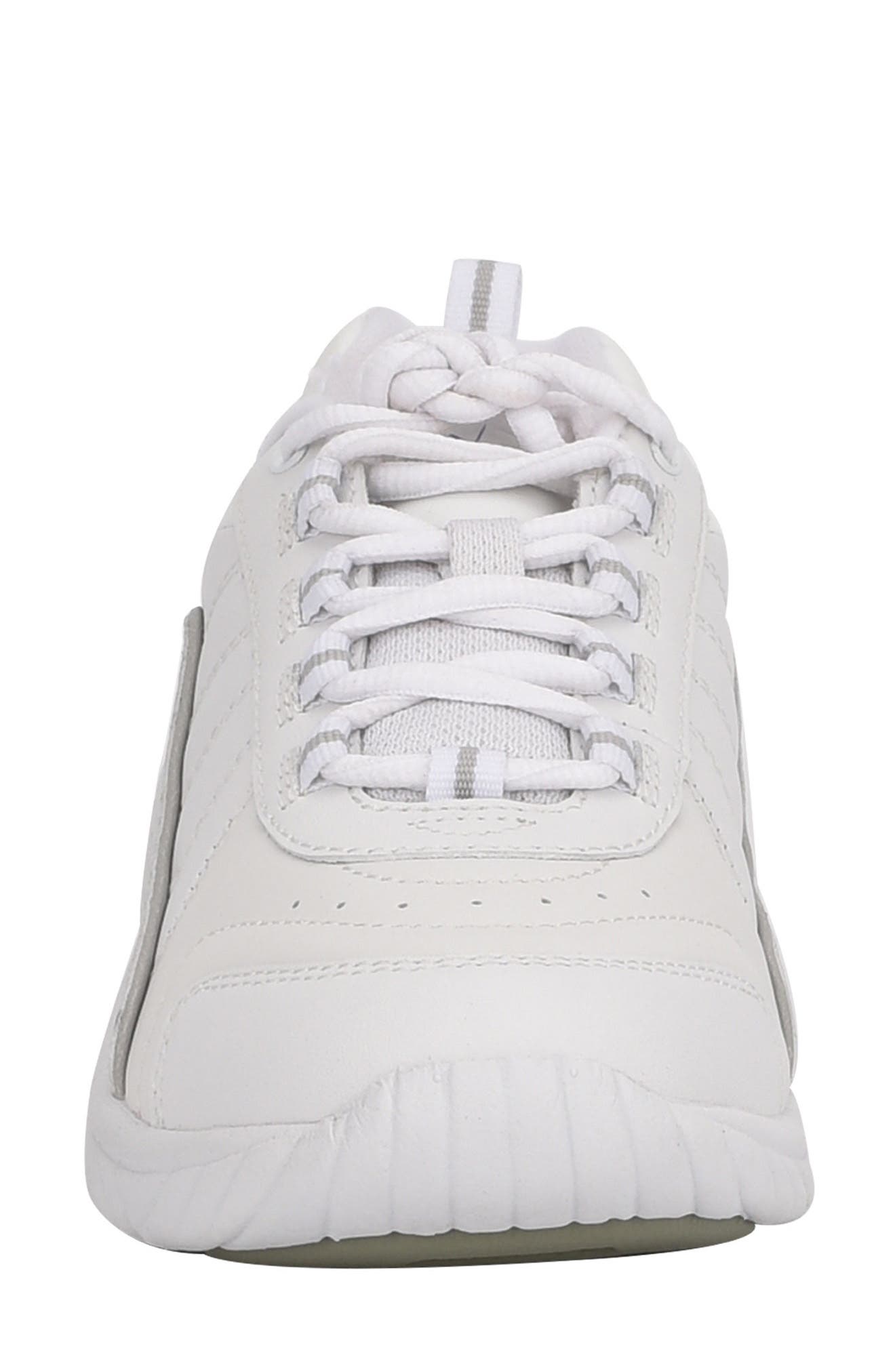 Easy Spirit Punter Sneaker, Alternate, color, White Leather