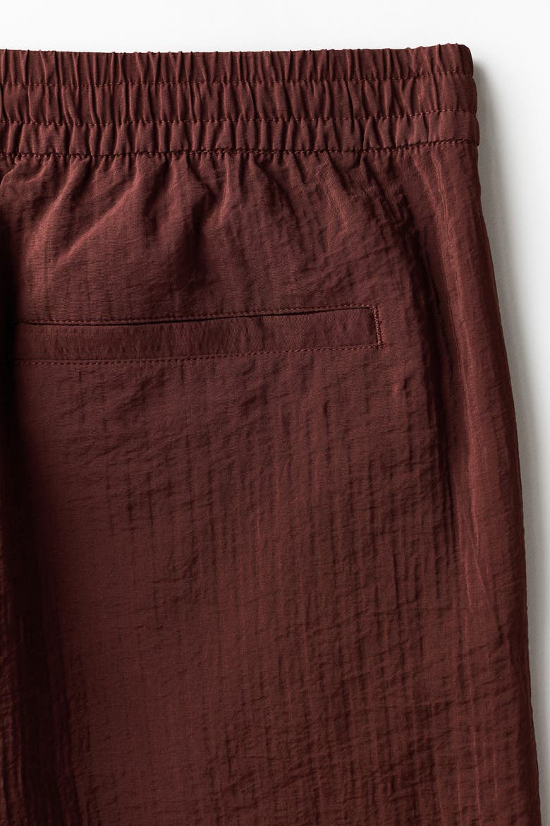 Relaxed Fit Textured Shorts, Alternate, color, Burgundy