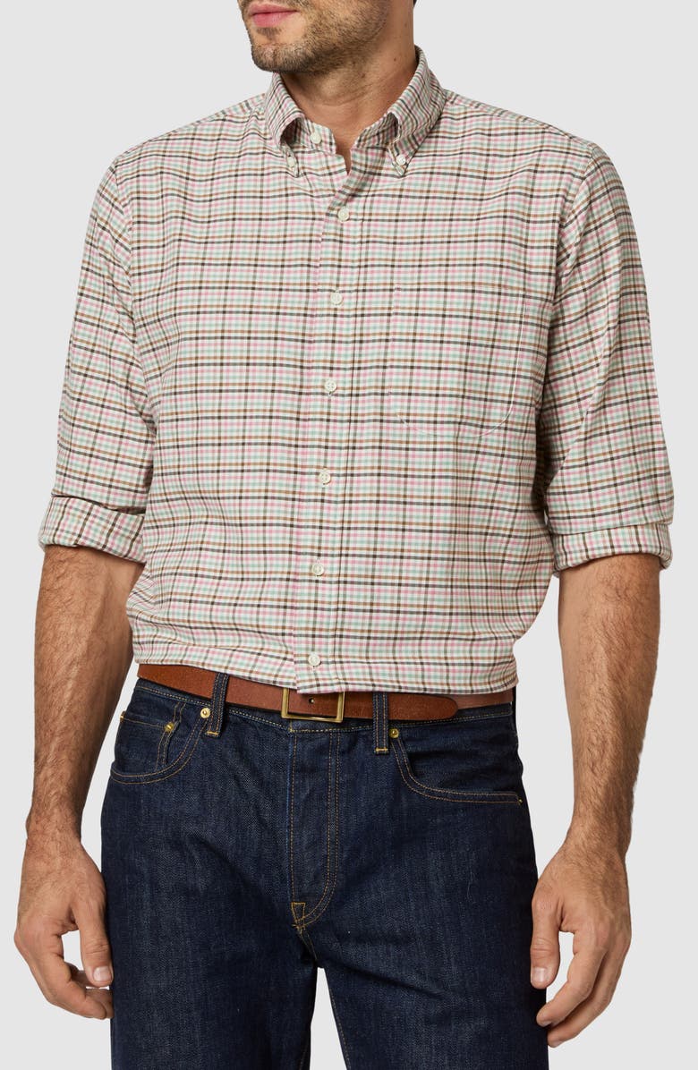 Sid Mashburn Gingham Button-Down Shirt, Main, color,